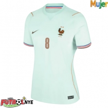 Camiseta Francia Aurelien Tchouameni #8 Visitante Equipación para mujer Mundial 2026 manga corta